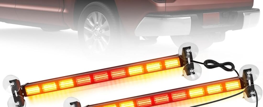 Nilight 162 LED Traffic Advisor Strobe Light Bar with Controller Amber Red: Features, Uses, and Important Considerations